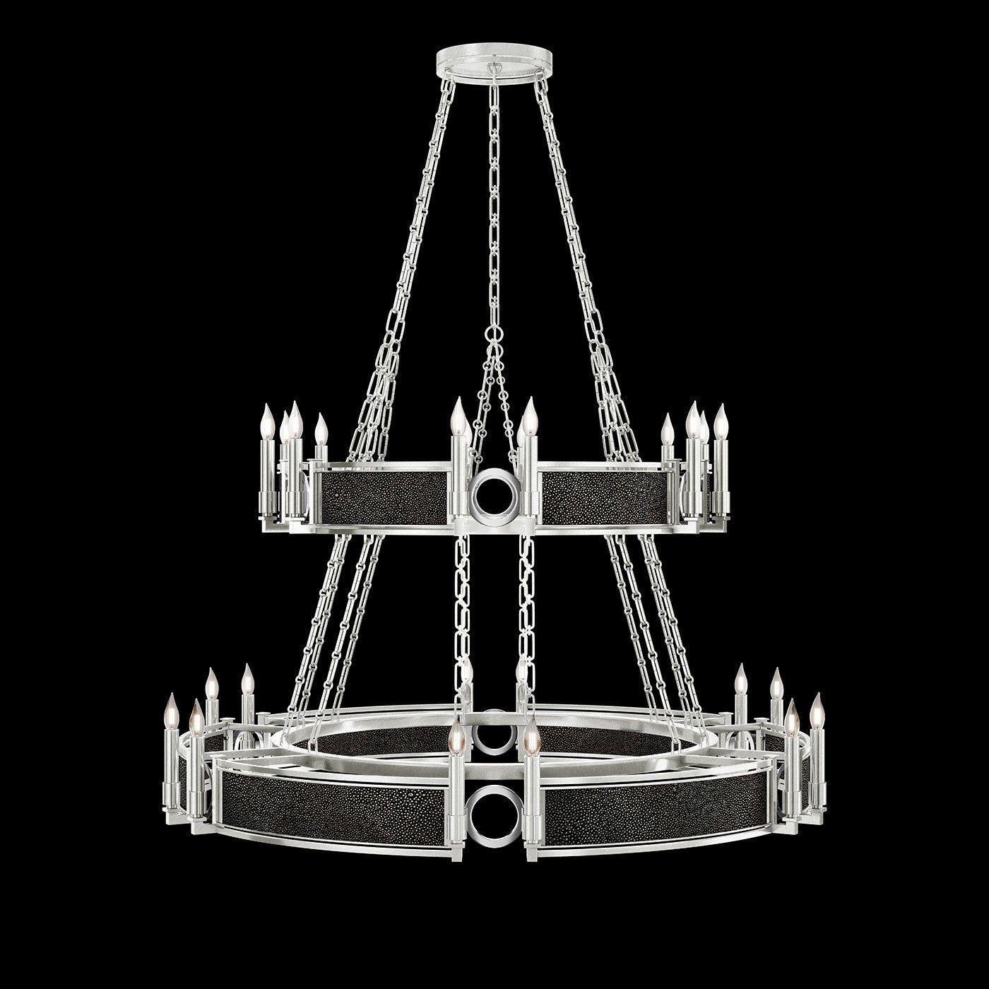 Fine Art Handcrafted Lighting - Mirage 2-Tier Round Chandelier - 100036-423 - Canada Light Shop