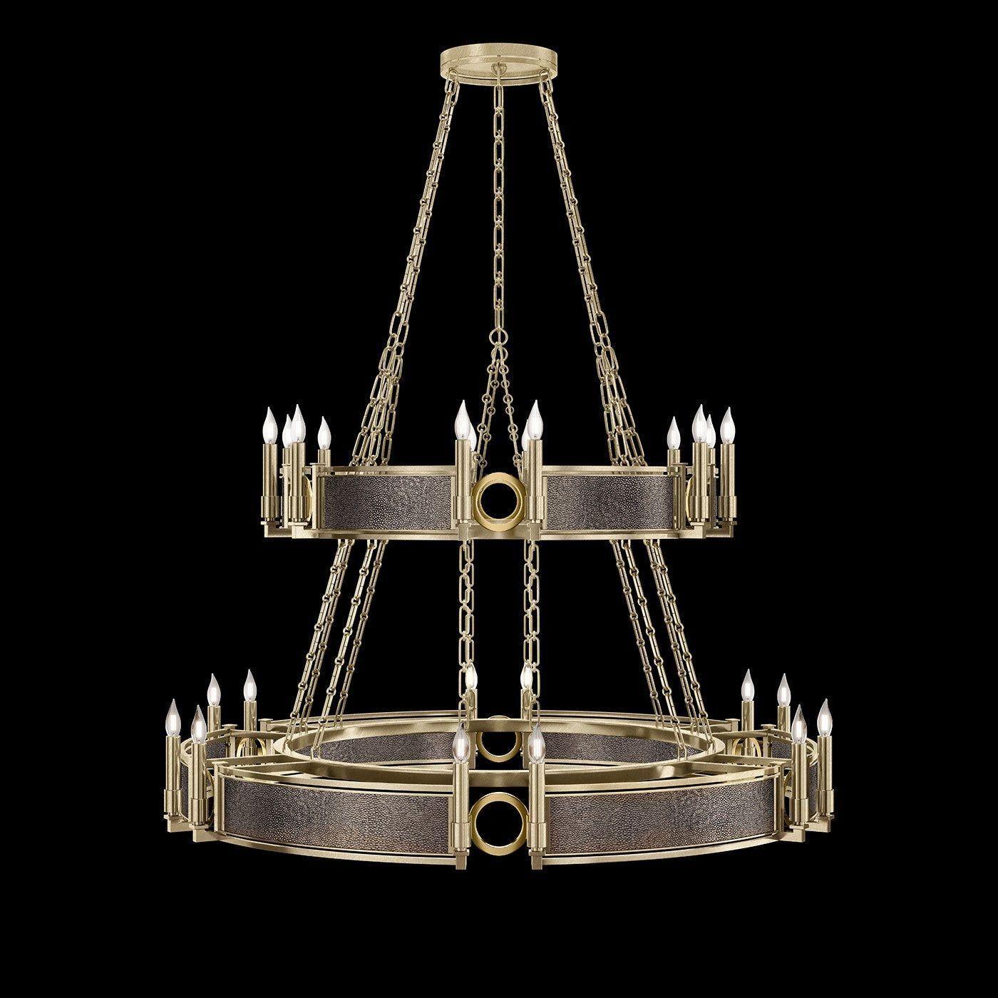 Fine Art Handcrafted Lighting - Mirage 2-Tier Round Chandelier - 100036-511 - Canada Light Shop
