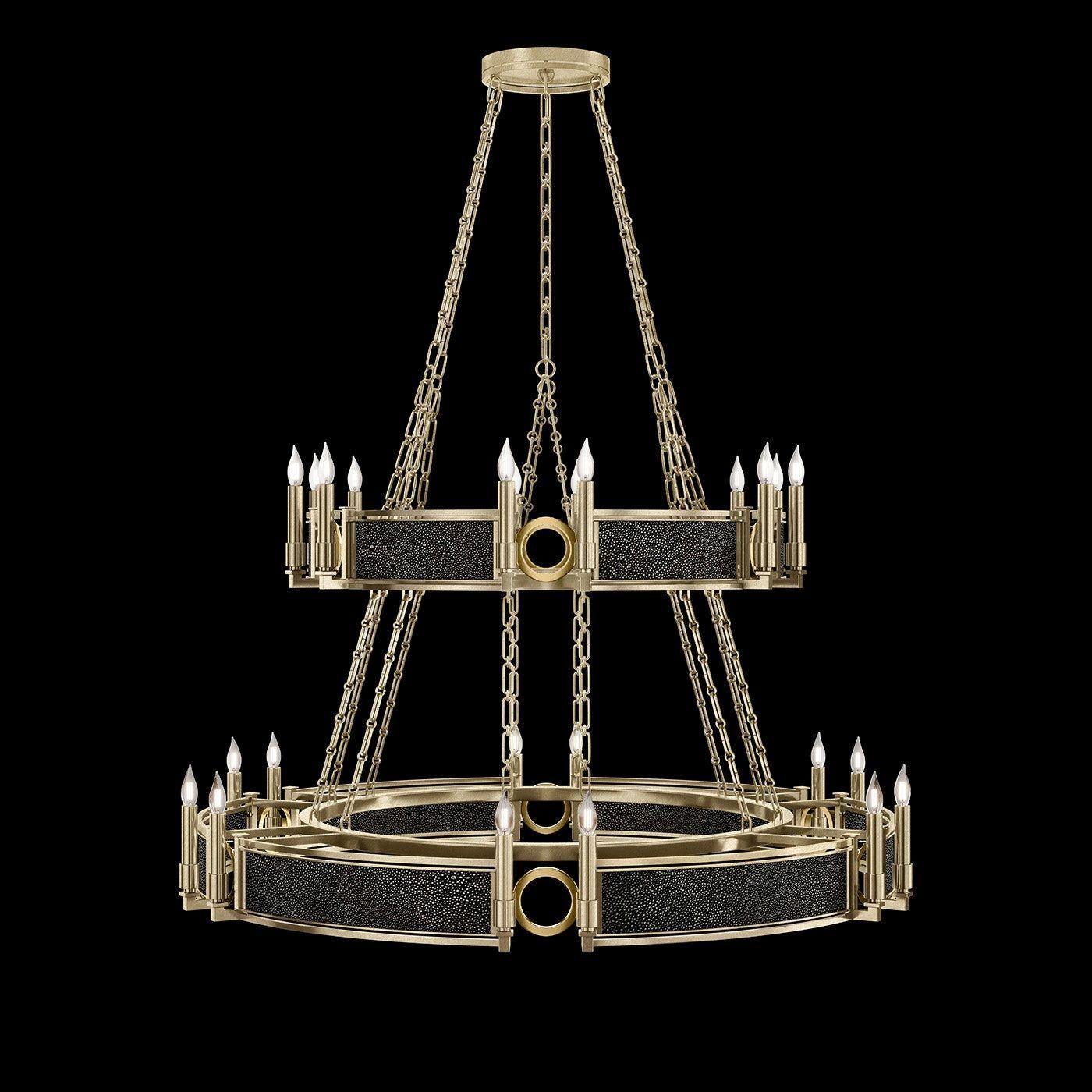 Fine Art Handcrafted Lighting - Mirage 2-Tier Round Chandelier - 100036-513 - Canada Light Shop