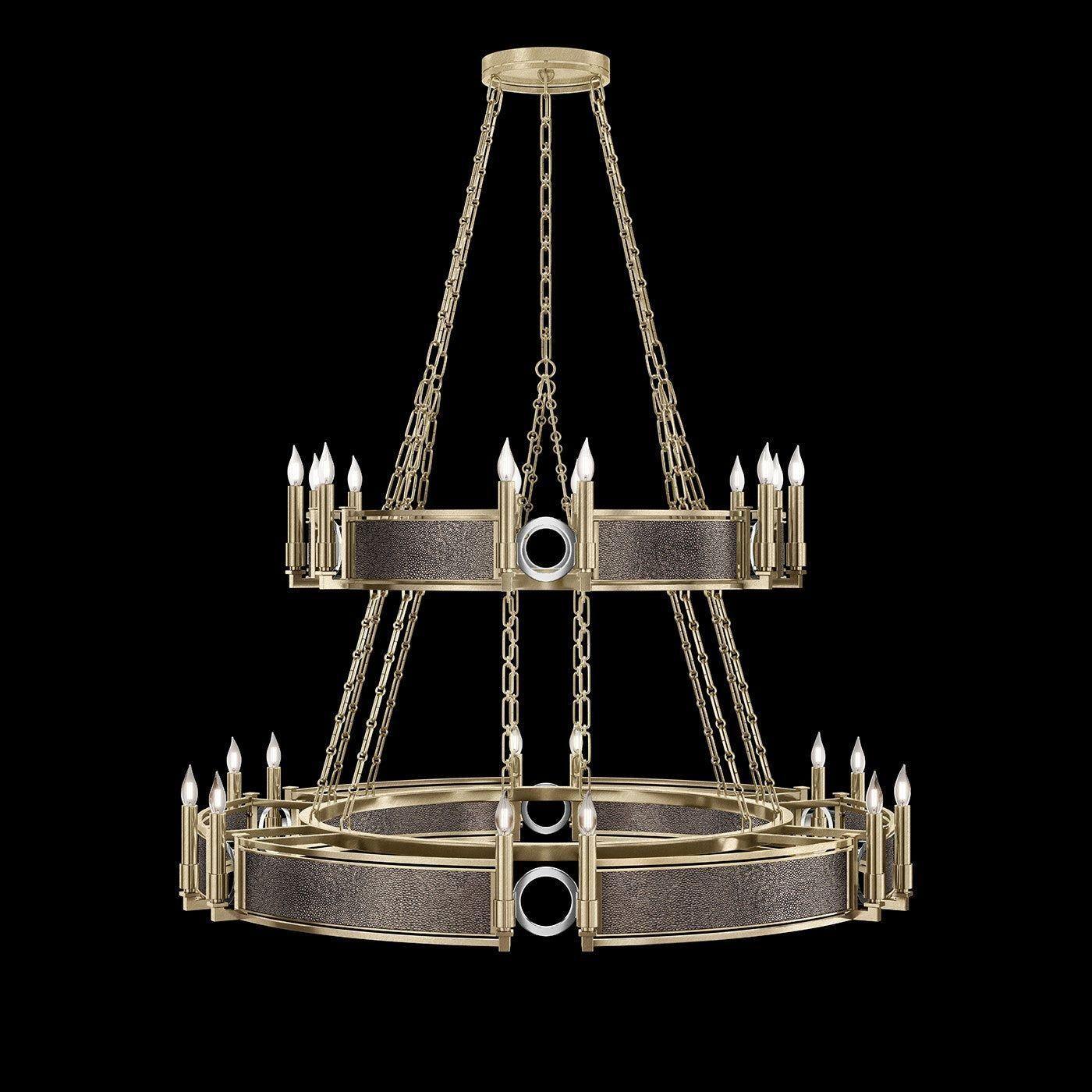 Fine Art Handcrafted Lighting - Mirage 2-Tier Round Chandelier - 100036-521 - Canada Light Shop