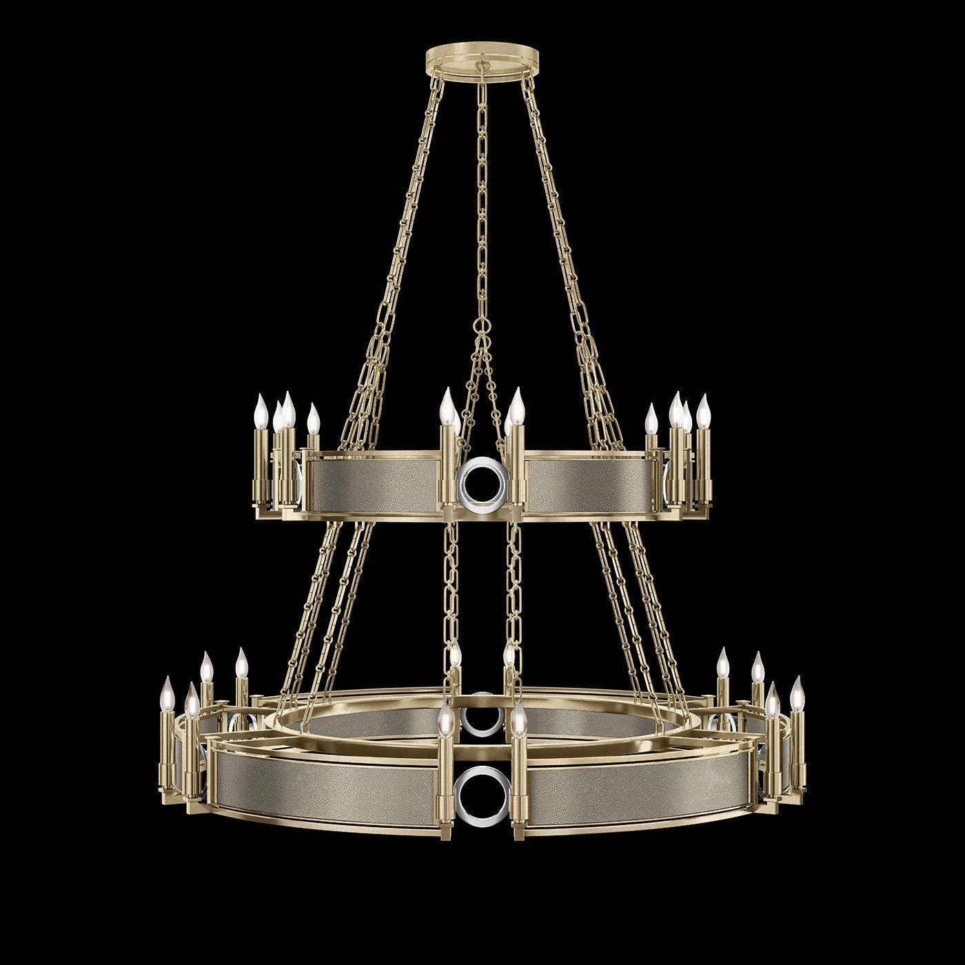 Fine Art Handcrafted Lighting - Mirage 2-Tier Round Chandelier - 100036-522 - Canada Light Shop