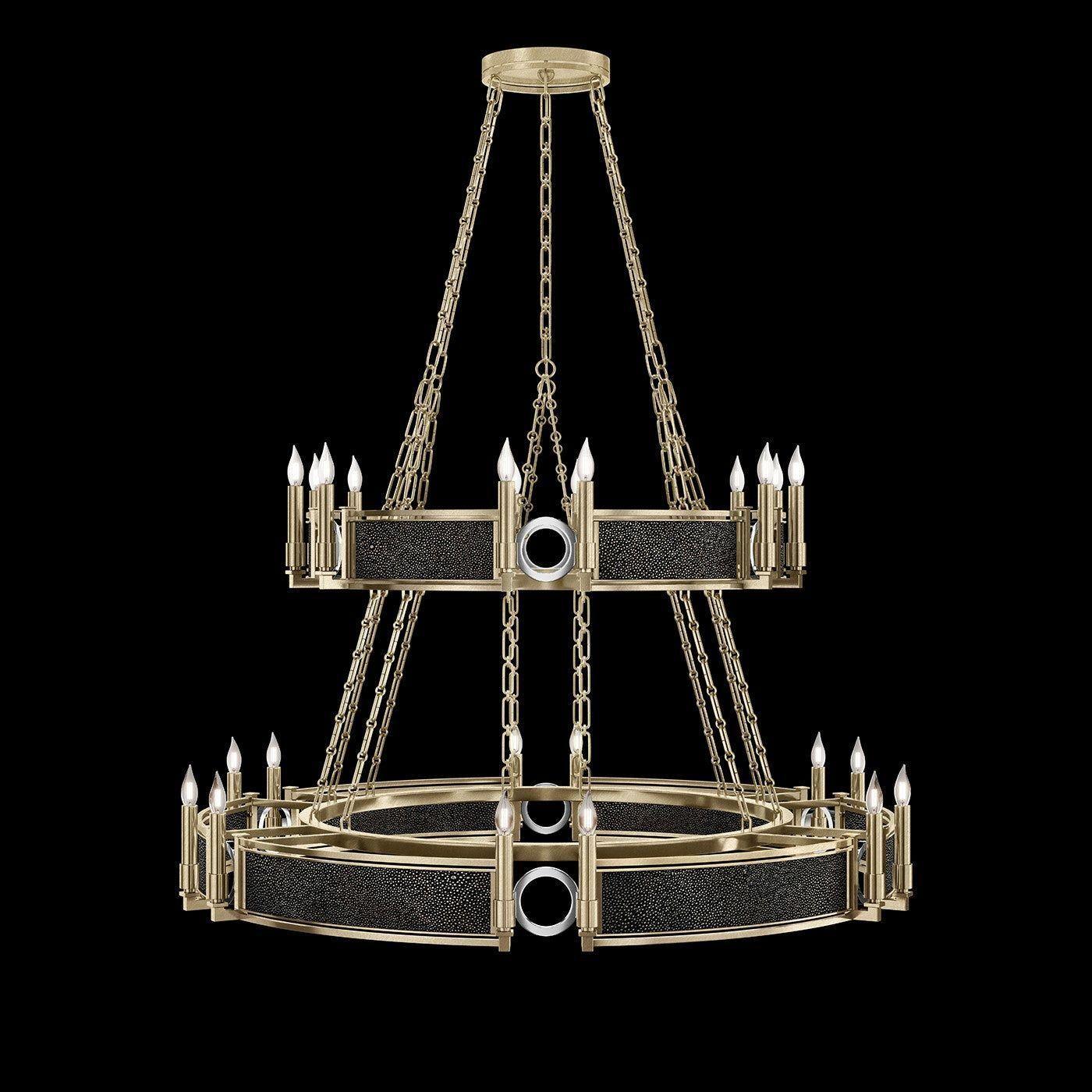 Fine Art Handcrafted Lighting - Mirage 2-Tier Round Chandelier - 100036-523 - Canada Light Shop