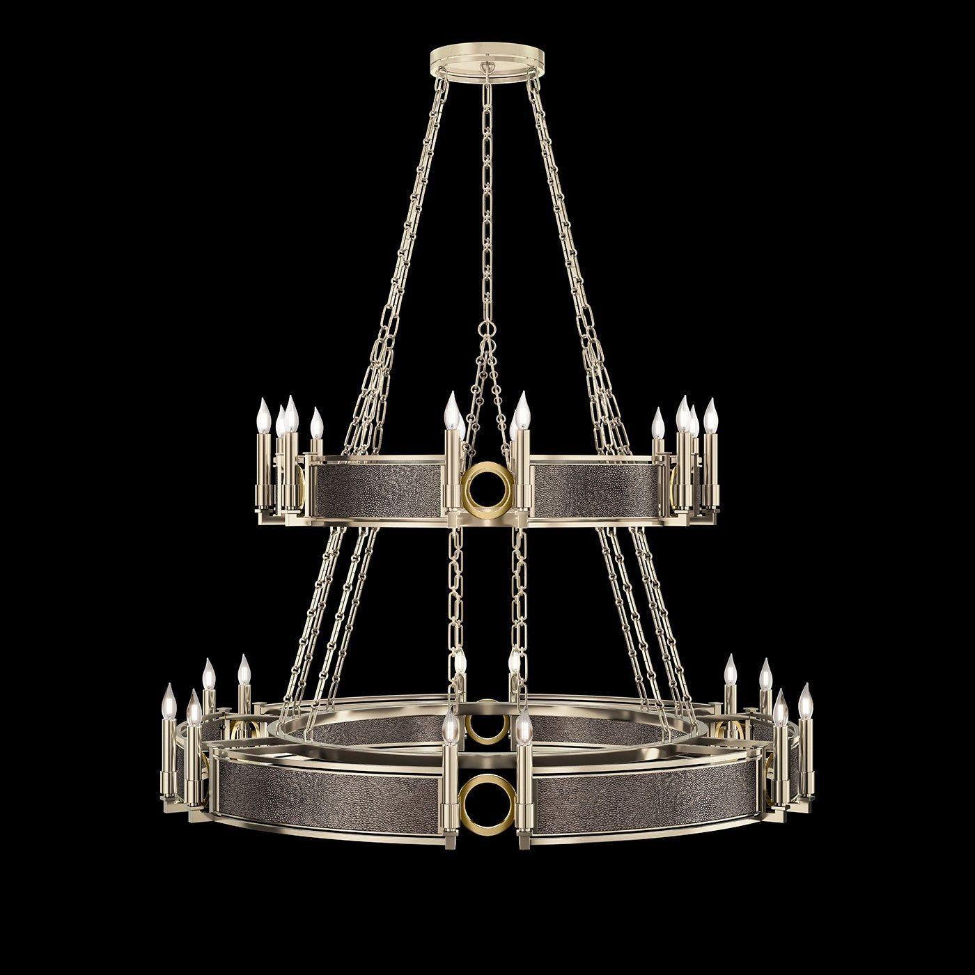 Fine Art Handcrafted Lighting - Mirage 2-Tier Round Chandelier - 100036-611 - Canada Light Shop
