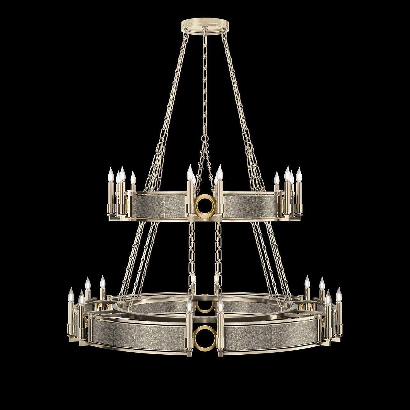 Fine Art Handcrafted Lighting - Mirage 2-Tier Round Chandelier - 100036-612 - Canada Light Shop