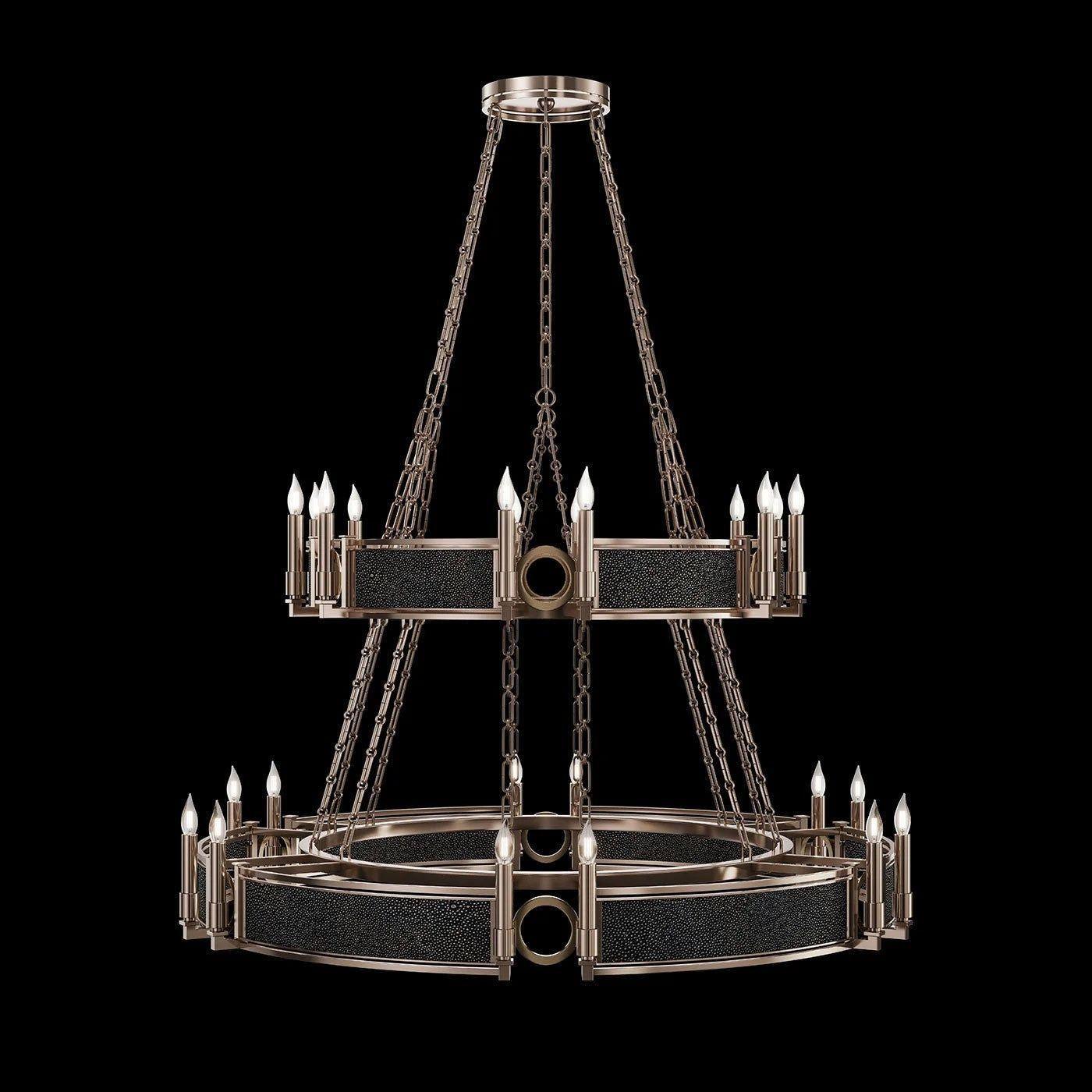Fine Art Handcrafted Lighting - Mirage 2-Tier Round Chandelier - 100036-613 - Canada Light Shop