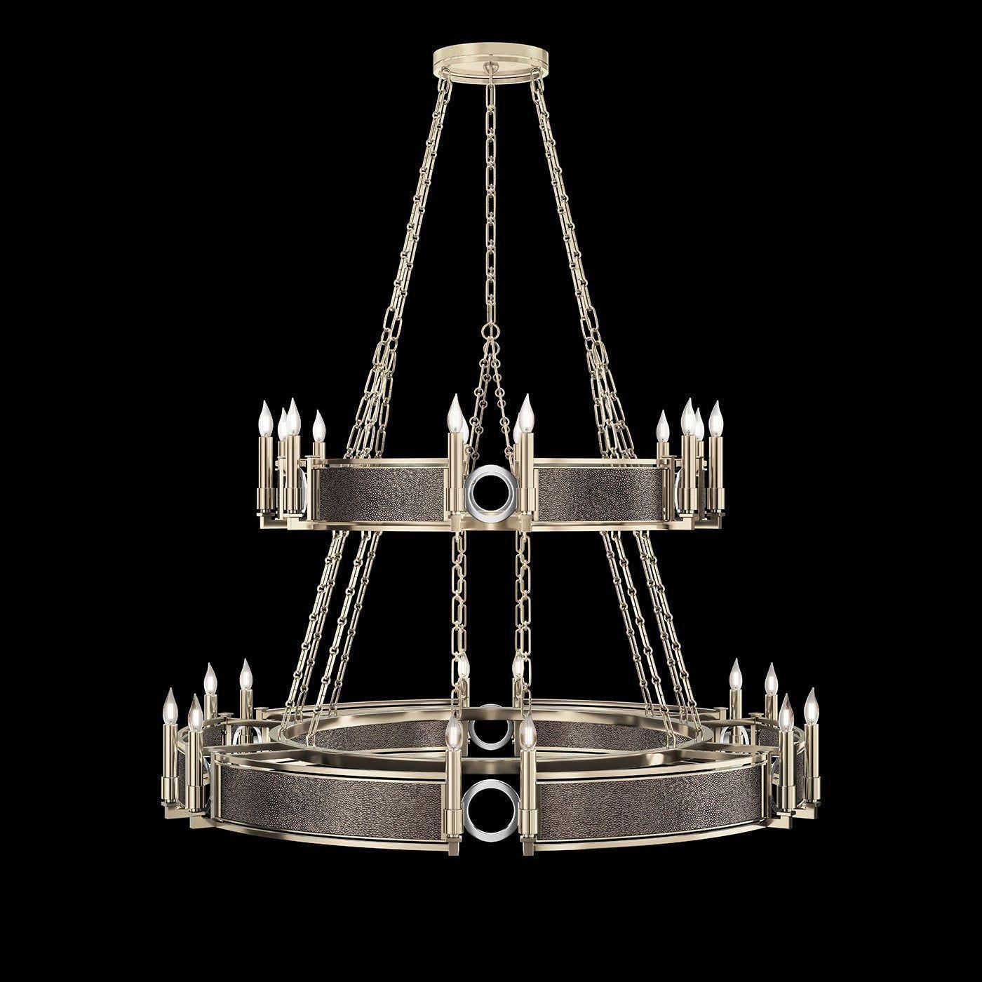 Fine Art Handcrafted Lighting - Mirage 2-Tier Round Chandelier - 100036-621 - Canada Light Shop