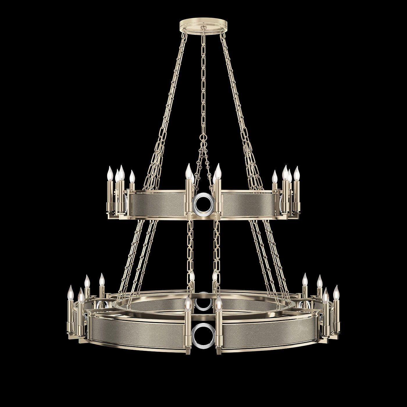 Fine Art Handcrafted Lighting - Mirage 2-Tier Round Chandelier - 100036-622 - Canada Light Shop