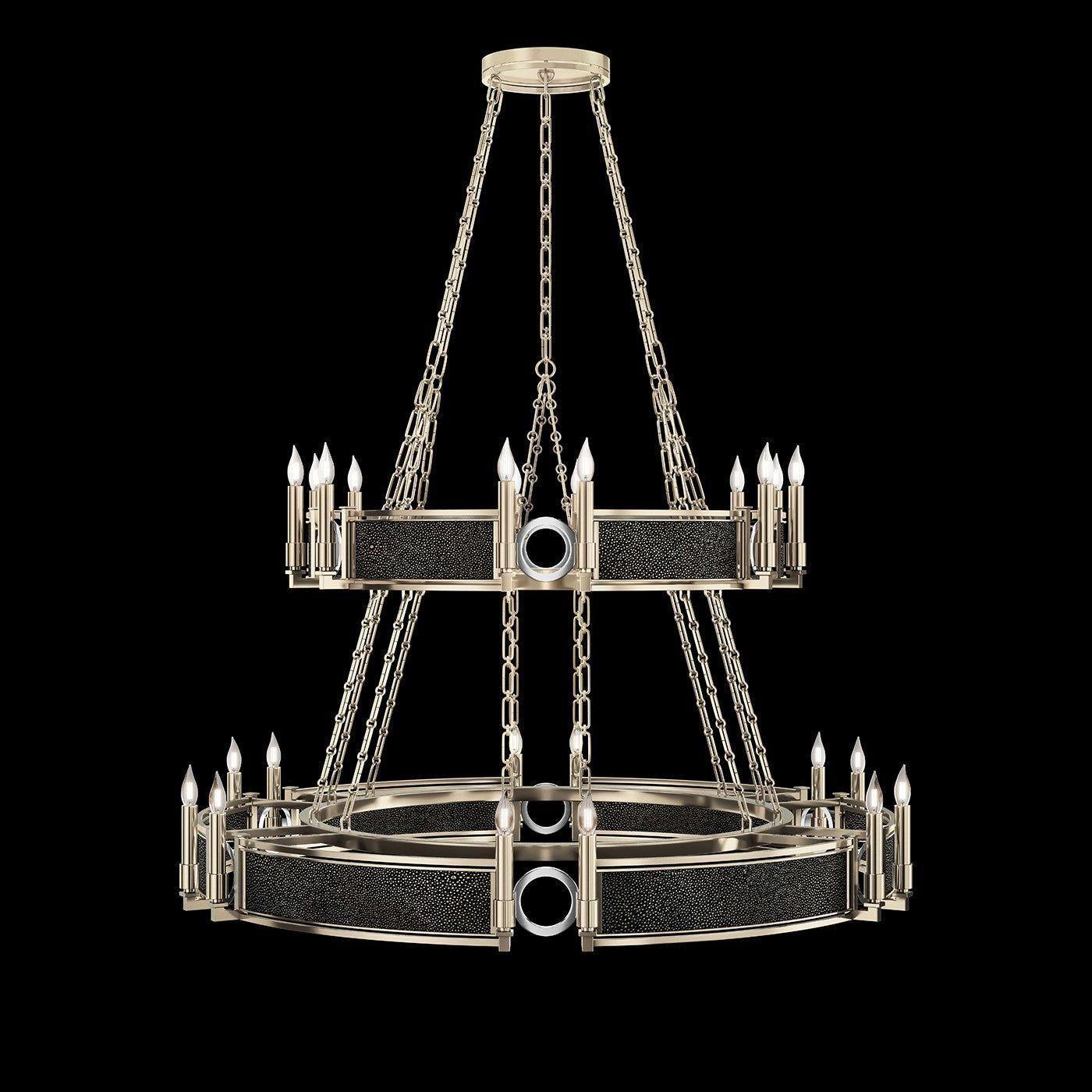 Fine Art Handcrafted Lighting - Mirage 2-Tier Round Chandelier - 100036-623 - Canada Light Shop