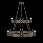 Fine Art Handcrafted Lighting - Mirage 2-Tier Round Chandelier - 100036-711 - Canada Light Shop