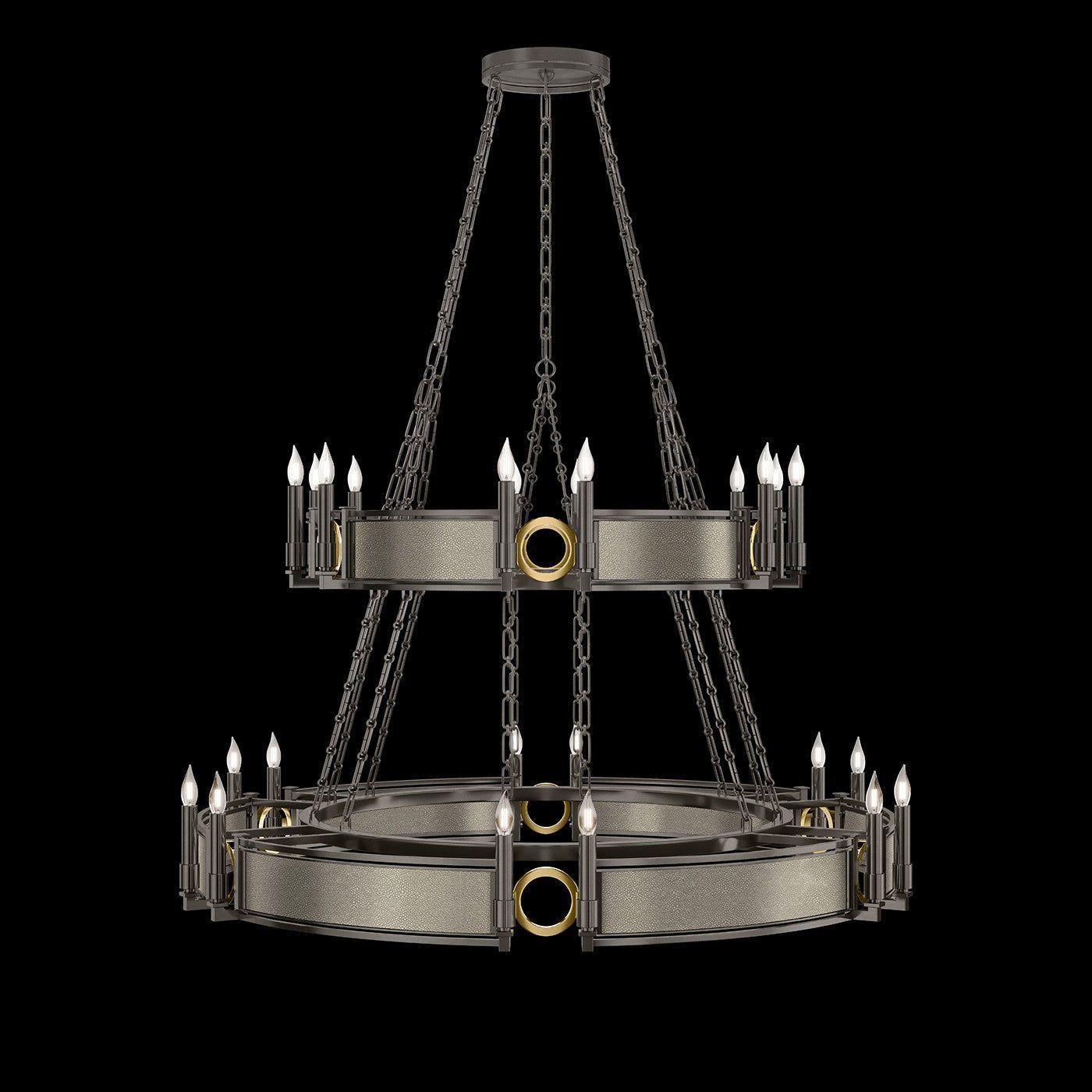 Fine Art Handcrafted Lighting - Mirage 2-Tier Round Chandelier - 100036-712 - Canada Light Shop