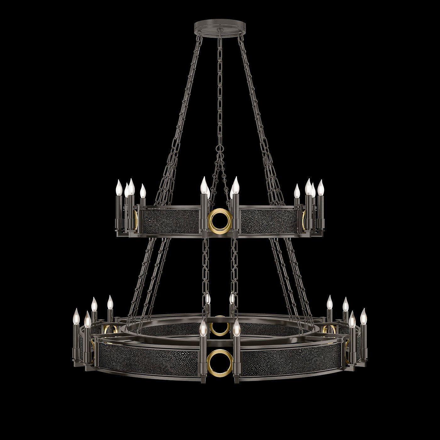 Fine Art Handcrafted Lighting - Mirage 2-Tier Round Chandelier - 100036-713 - Canada Light Shop