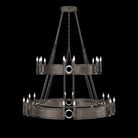 Fine Art Handcrafted Lighting - Mirage 2-Tier Round Chandelier - 100036-721 - Canada Light Shop