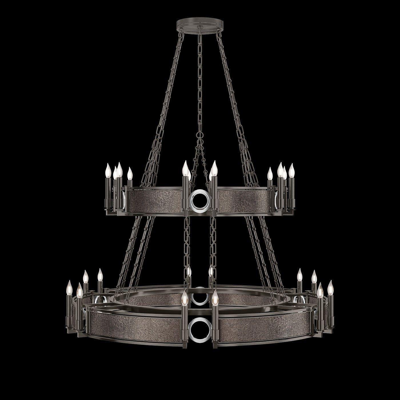 Fine Art Handcrafted Lighting - Mirage 2-Tier Round Chandelier - 100036-721 - Canada Light Shop