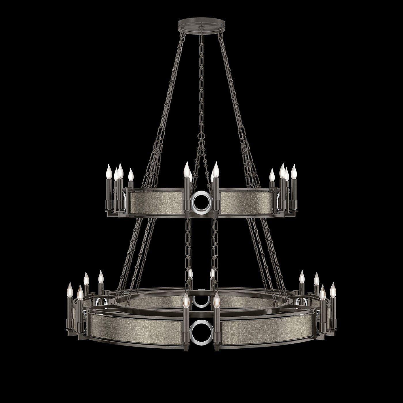 Fine Art Handcrafted Lighting - Mirage 2-Tier Round Chandelier - 100036-722 - Canada Light Shop