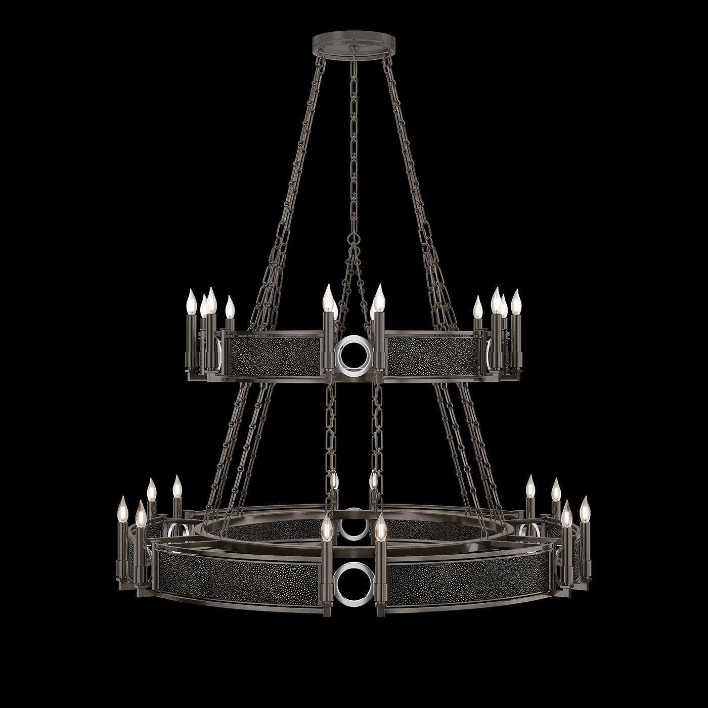 Fine Art Handcrafted Lighting - Mirage 2-Tier Round Chandelier - 100036-723 - Canada Light Shop