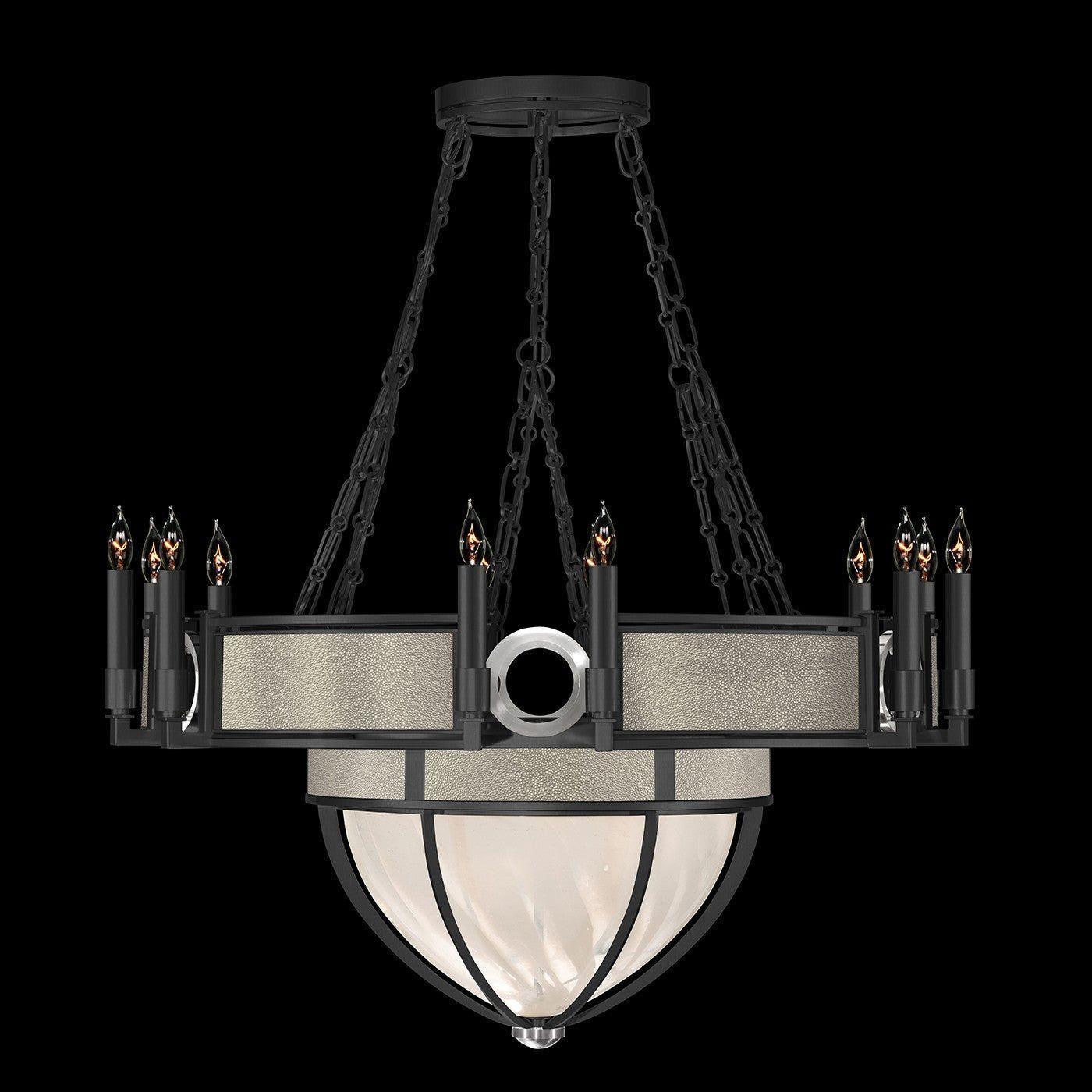 Fine Art Handcrafted Lighting - Mirage Bowl Chandelier - 100037-122 - Canada Light Shop