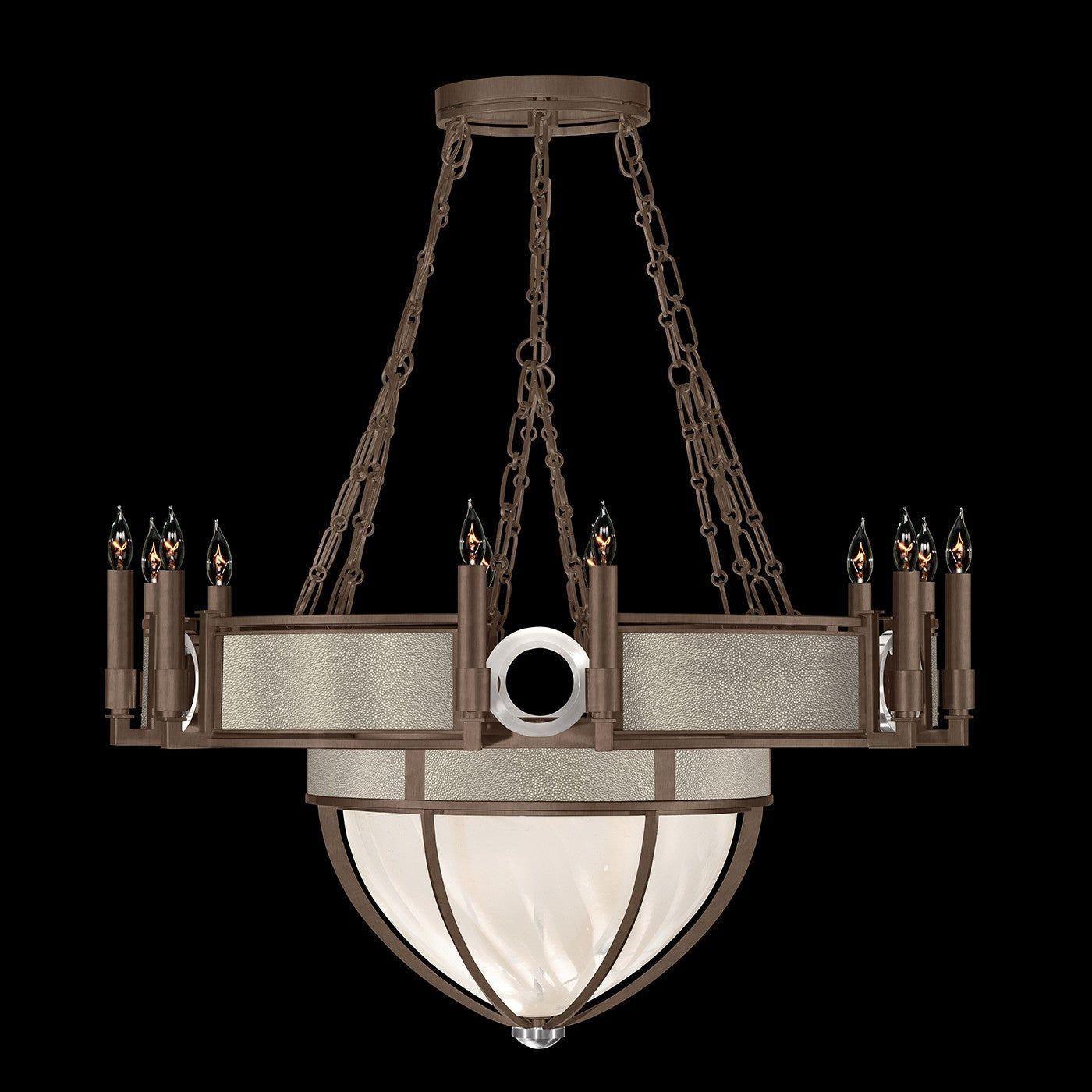 Fine Art Handcrafted Lighting - Mirage Bowl Chandelier - 100037-222 - Canada Light Shop