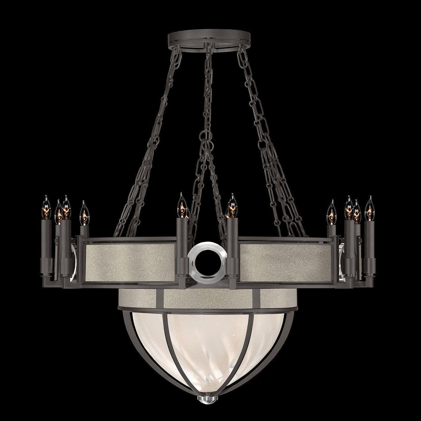 Fine Art Handcrafted Lighting - Mirage Bowl Chandelier - 100037-722 - Canada Light Shop