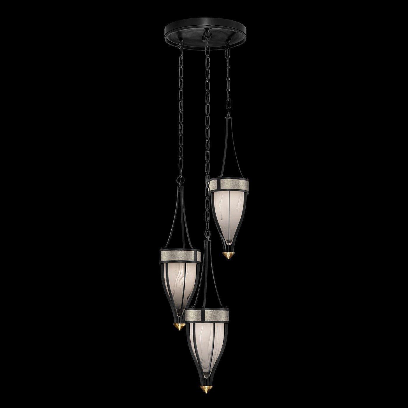 Fine Art Handcrafted Lighting - Mirage Multi-Light Pendant - 100044-112 - Canada Light Shop