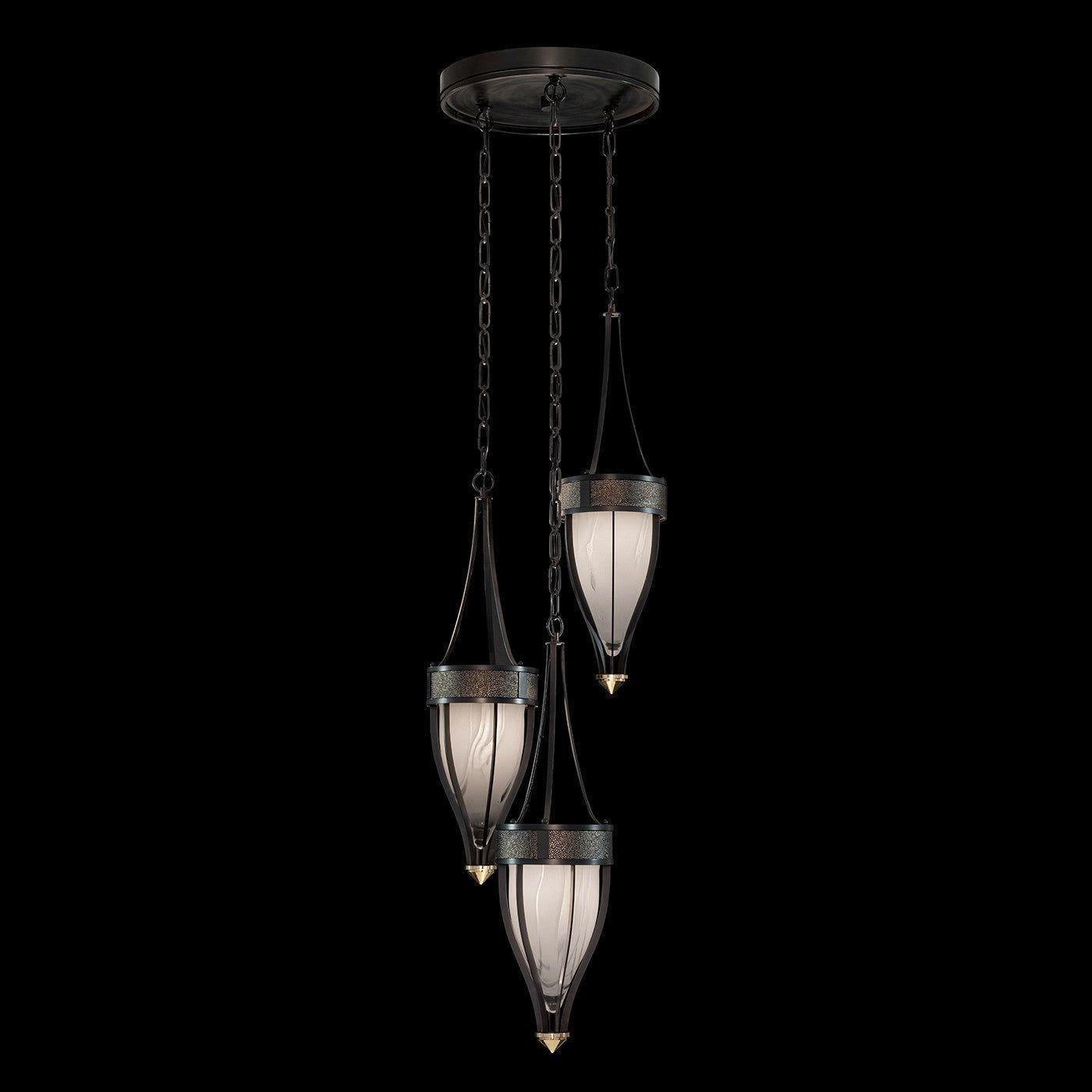 Fine Art Handcrafted Lighting - Mirage Multi-Light Pendant - 100044-113 - Canada Light Shop