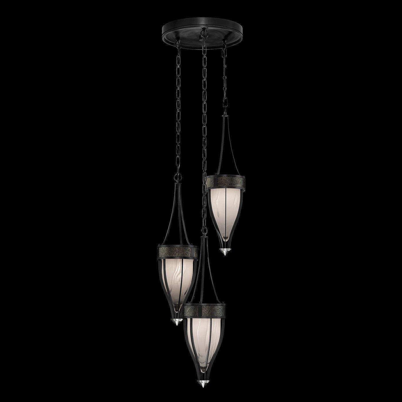 Fine Art Handcrafted Lighting - Mirage Multi-Light Pendant - 100044-123 - Canada Light Shop