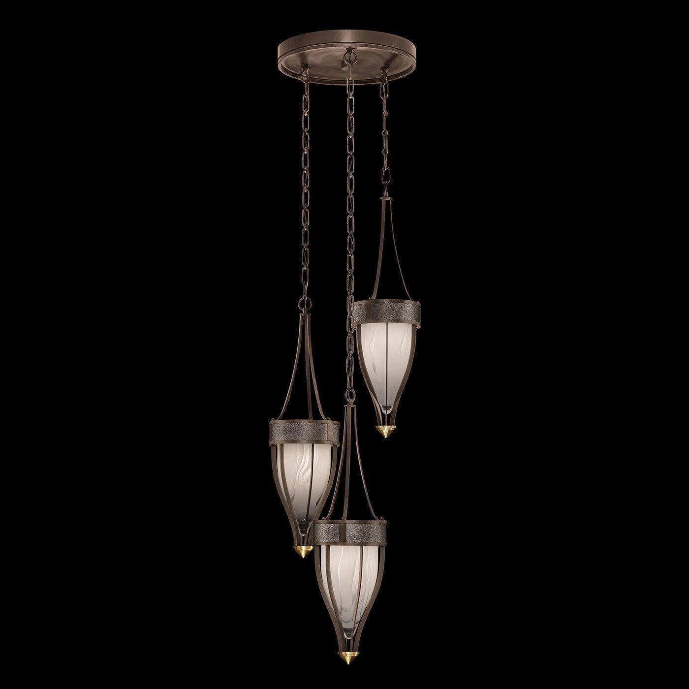 Fine Art Handcrafted Lighting - Mirage Multi-Light Pendant - 100044-211 - Canada Light Shop