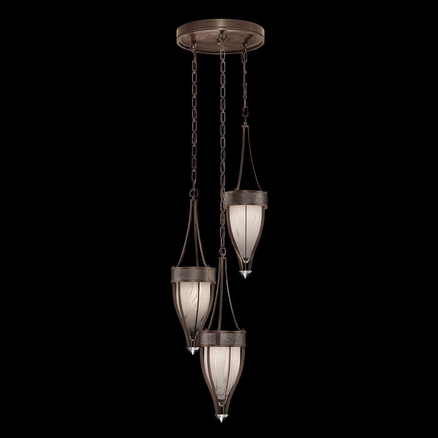 Fine Art Handcrafted Lighting - Mirage Multi-Light Pendant - 100044-221 - Canada Light Shop