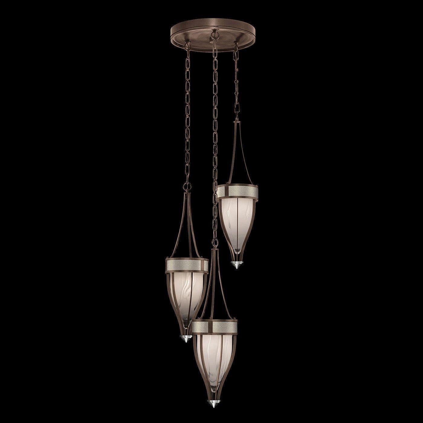 Fine Art Handcrafted Lighting - Mirage Multi-Light Pendant - 100044-222 - Canada Light Shop
