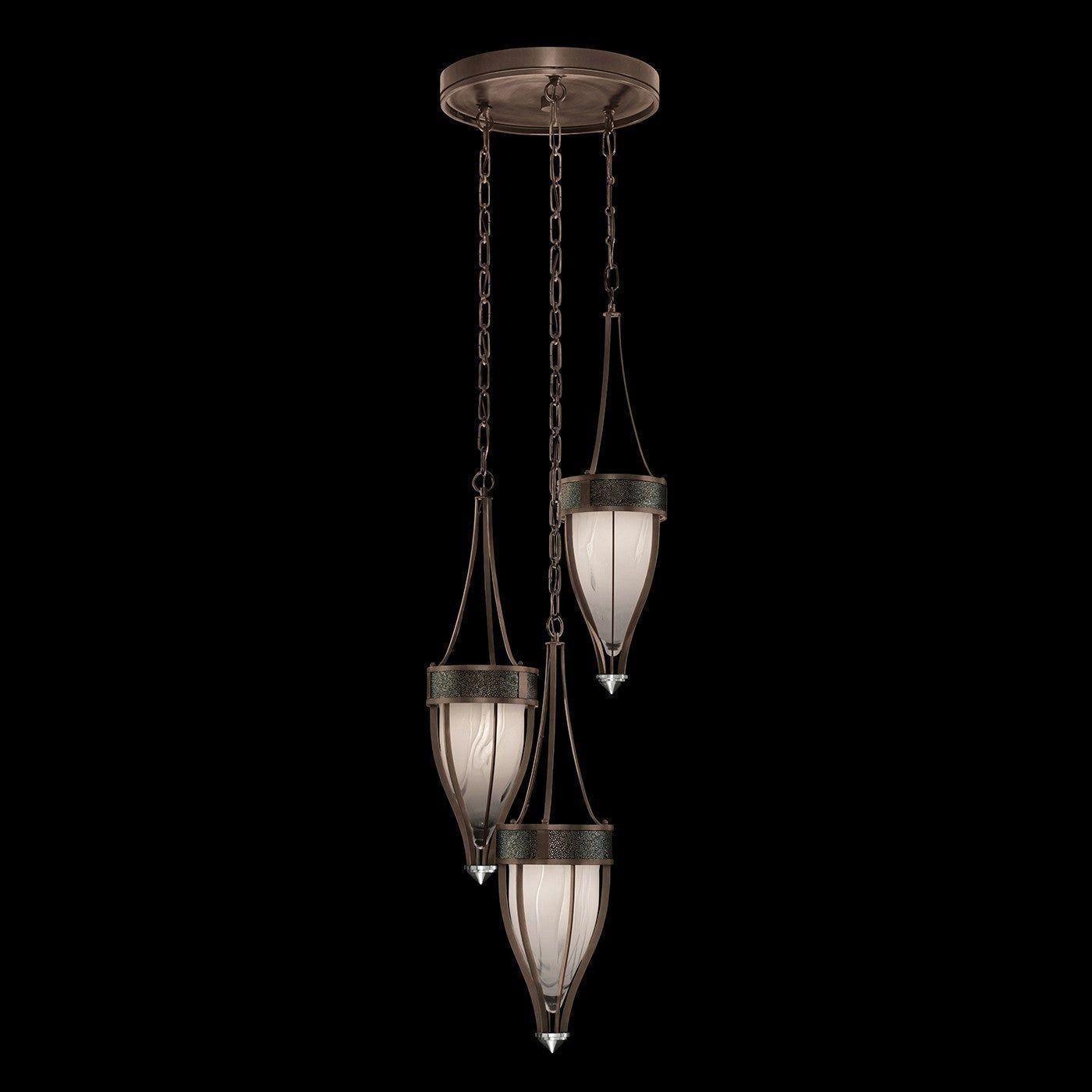 Fine Art Handcrafted Lighting - Mirage Multi-Light Pendant - 100044-223 - Canada Light Shop