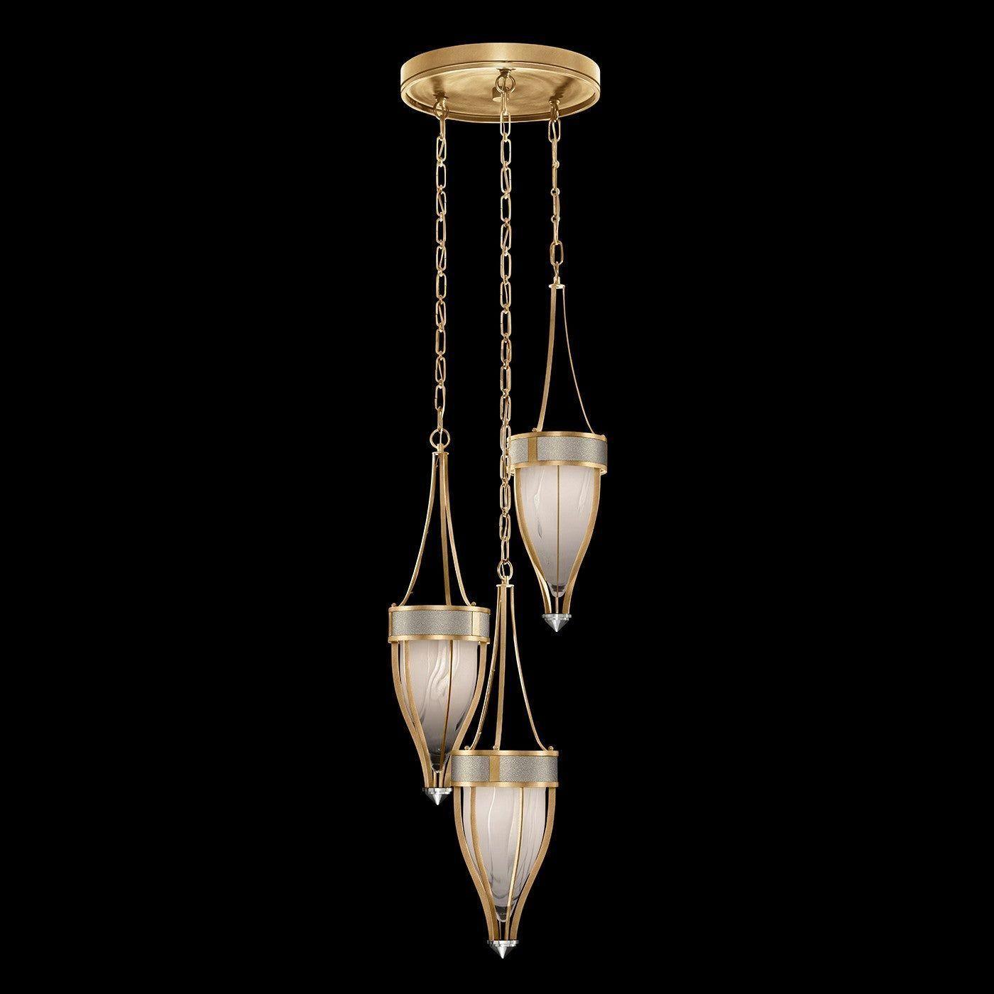 Fine Art Handcrafted Lighting - Mirage Multi-Light Pendant - 100044-322 - Canada Light Shop