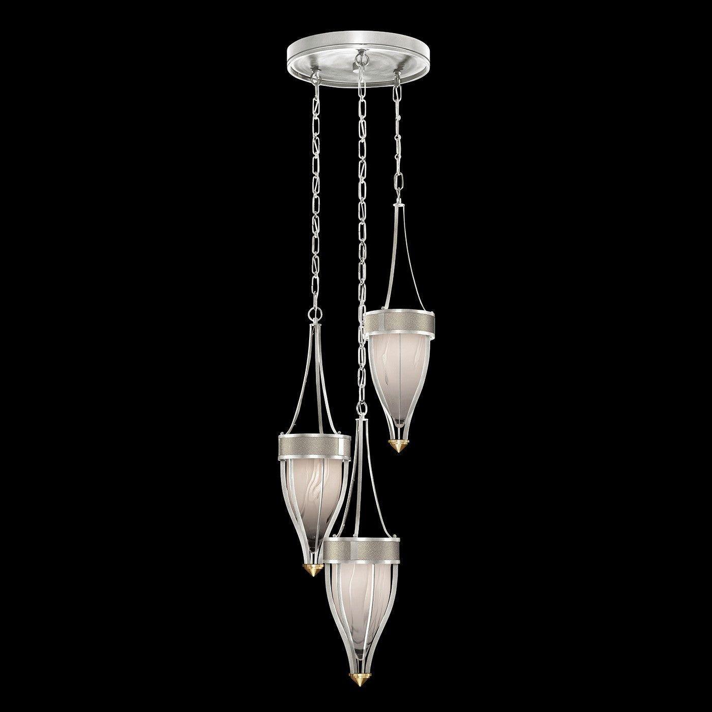 Fine Art Handcrafted Lighting - Mirage Multi-Light Pendant - 100044-412 - Canada Light Shop