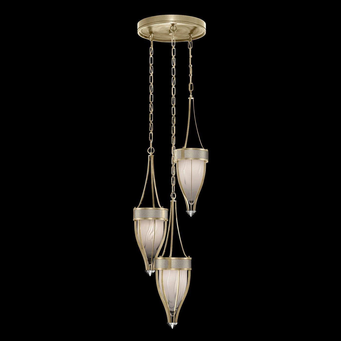 Fine Art Handcrafted Lighting - Mirage Multi-Light Pendant - 100044-522 - Canada Light Shop