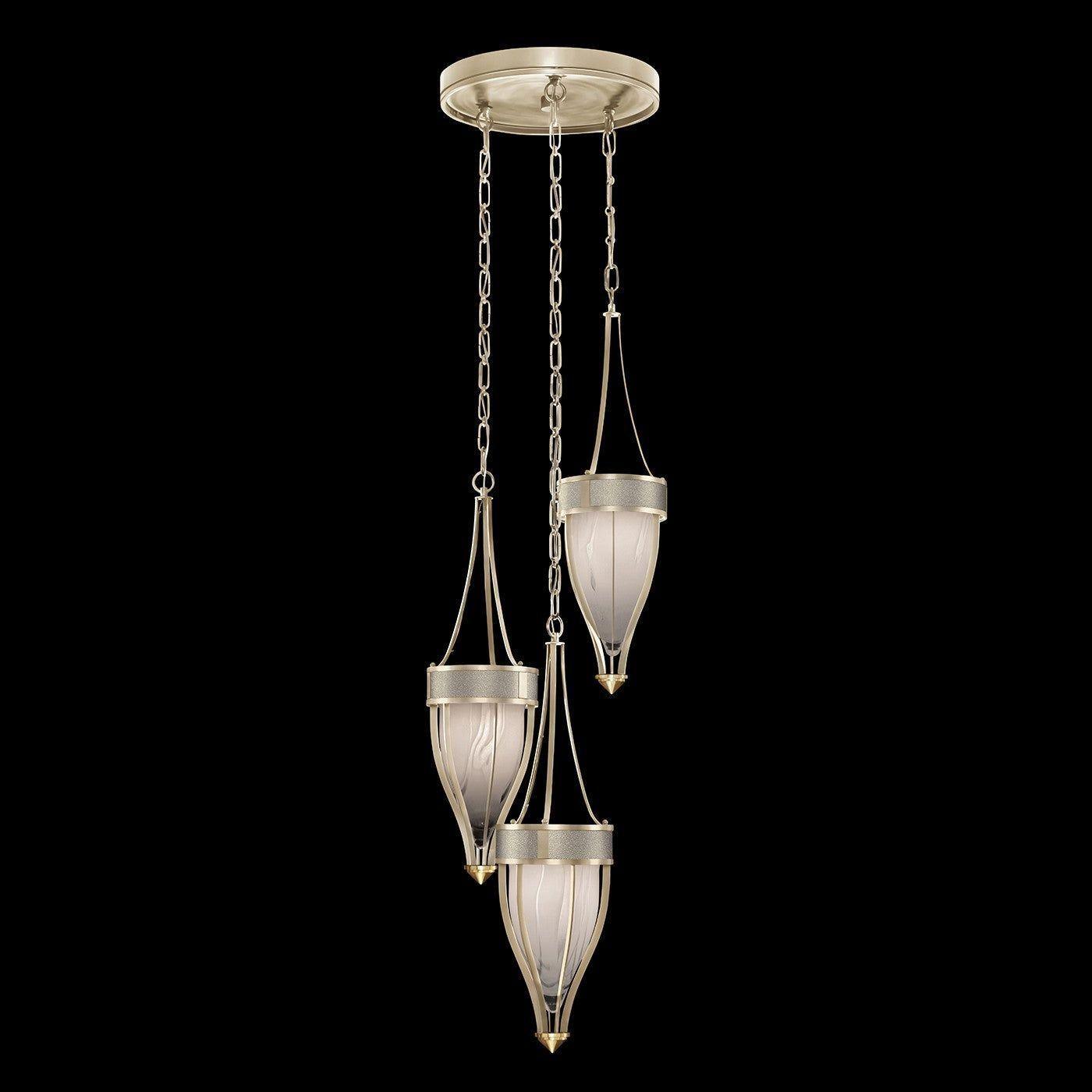 Fine Art Handcrafted Lighting - Mirage Multi-Light Pendant - 100044-612 - Canada Light Shop