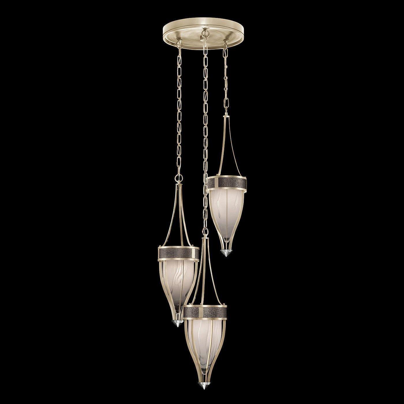 Fine Art Handcrafted Lighting - Mirage Multi-Light Pendant - 100044-621 - Canada Light Shop