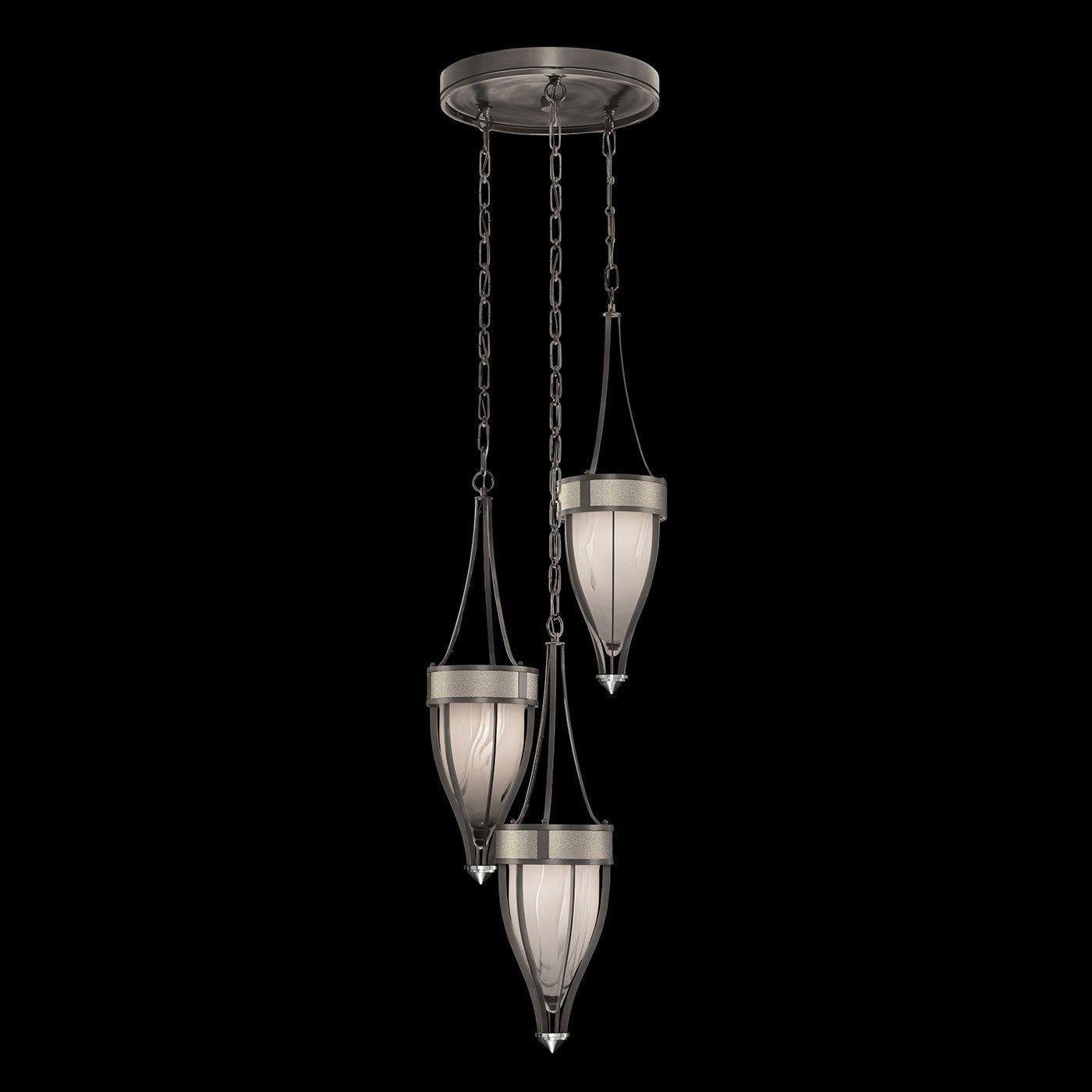 Fine Art Handcrafted Lighting - Mirage Multi-Light Pendant - 100044-722 - Canada Light Shop