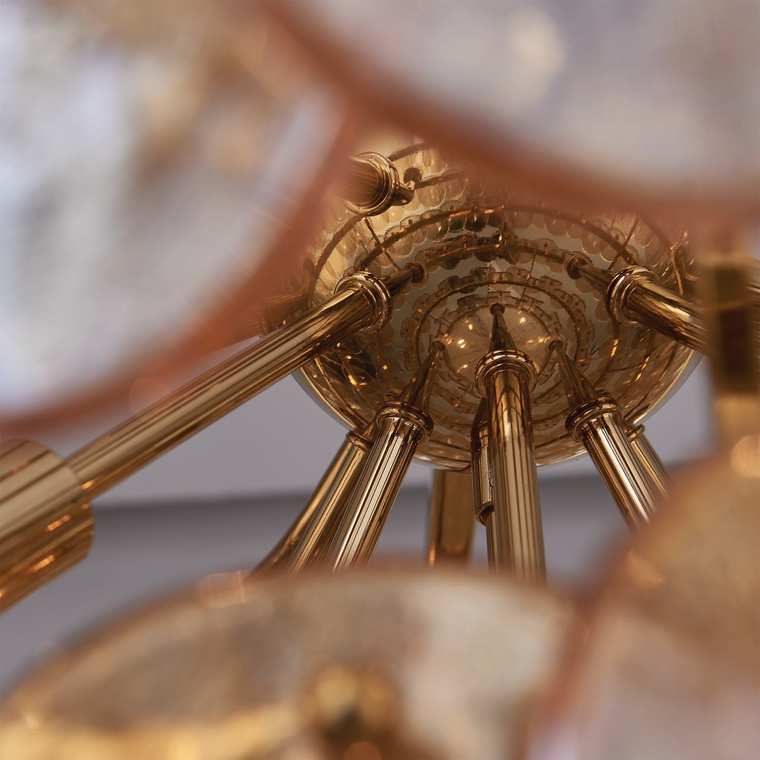 Kalco - 524656PWB - 14 Light Pendant - Uroko - Polished Winter Brass