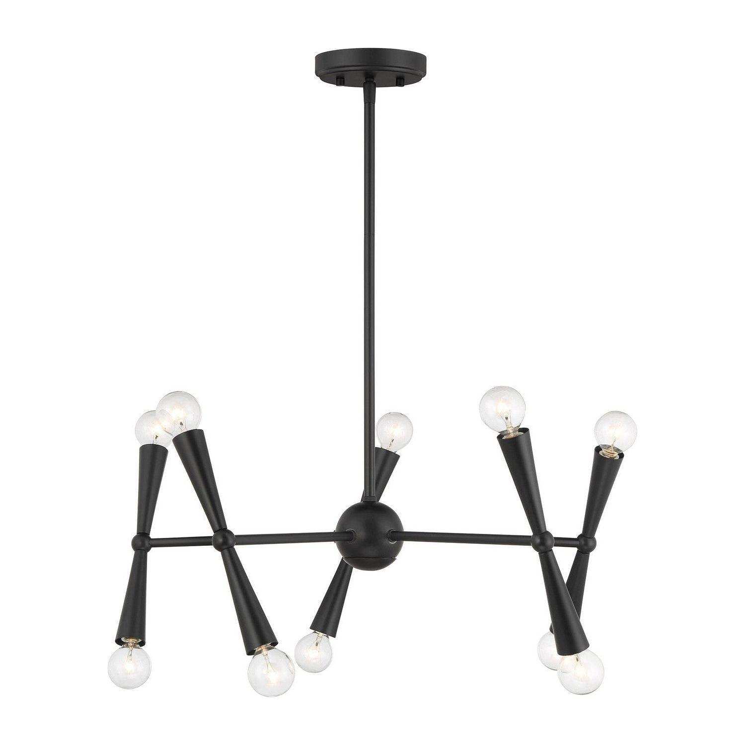 Meridian Lite Trends - Chandelier M100128 - M100128MBK - Canada Light Shop
