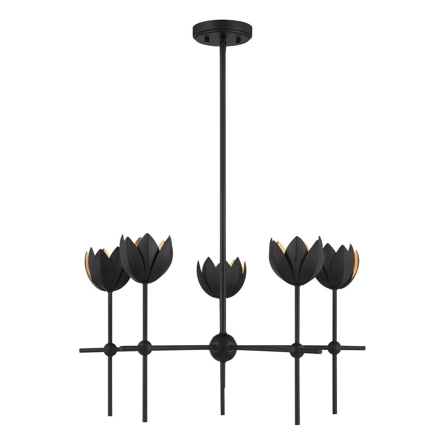 Meridian Lite Trends - LED Chandelier M100131 - M100131MBK - Canada Light Shop