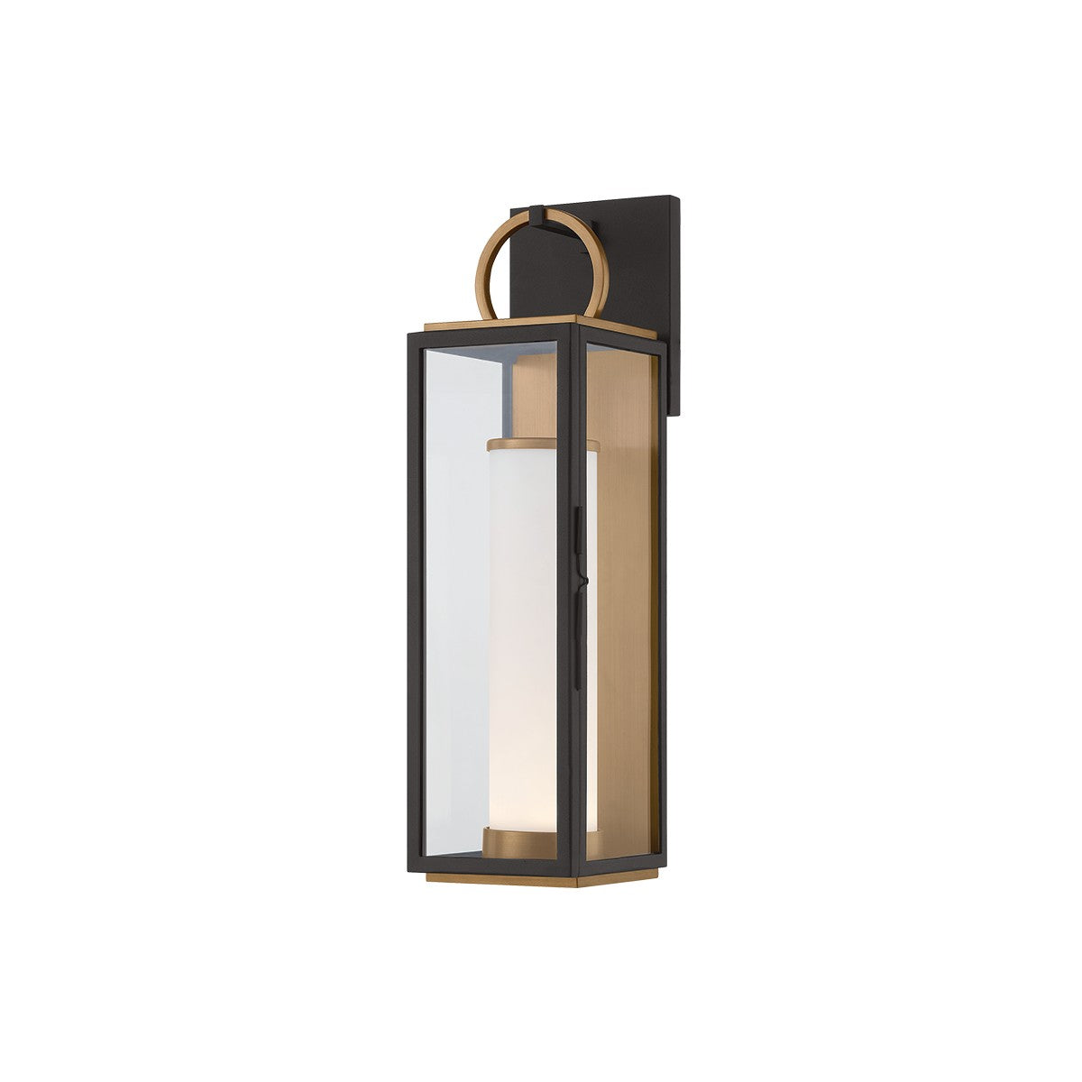 Troy Lighting Canada - B6718-PBR/TBK - LED Wall Sconce - Gareth - Patina Brass/Textured Black