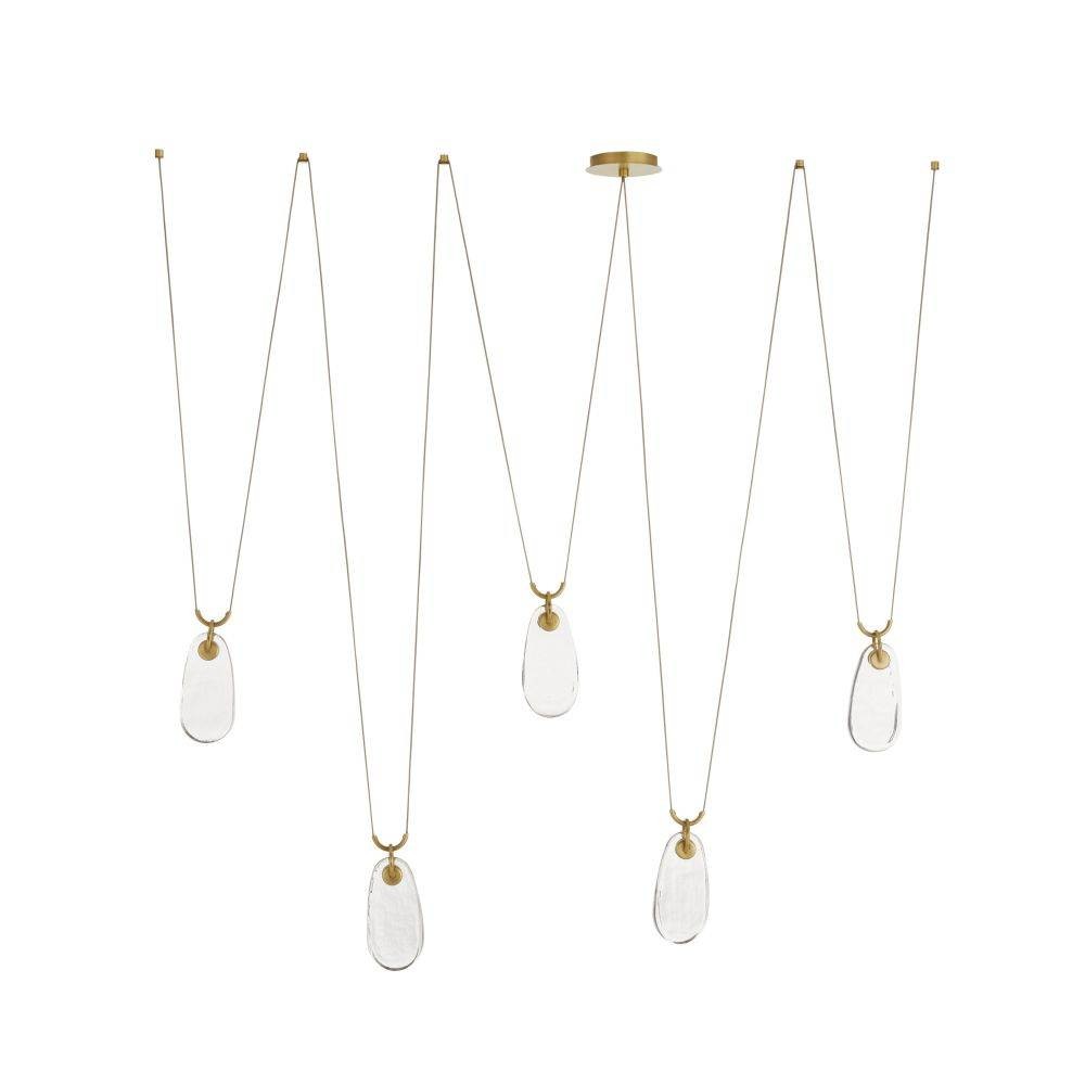 Arteriors - GADLC01 - LED Chandelier - Melt - Antique Brass