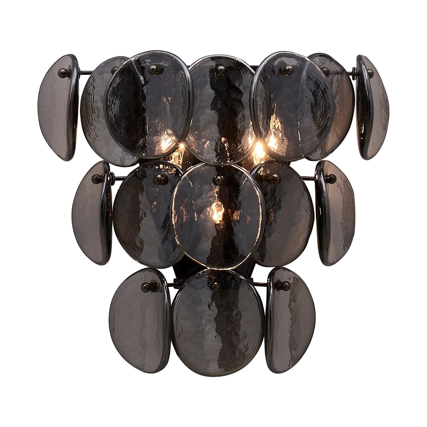 Kalco - 524622BN - Three Light Wall Sconce - UROKO - Black Nickel