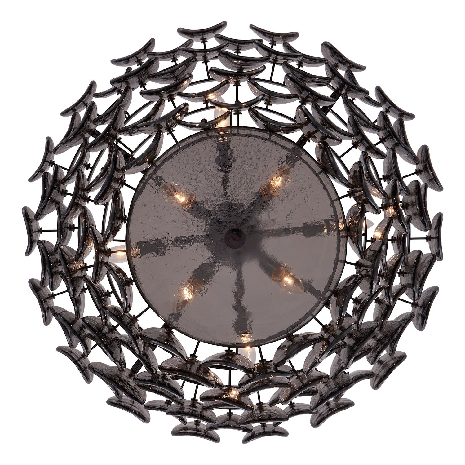 Kalco - 524655BN - Eight Light Pendant - UROKO - Black Nickel