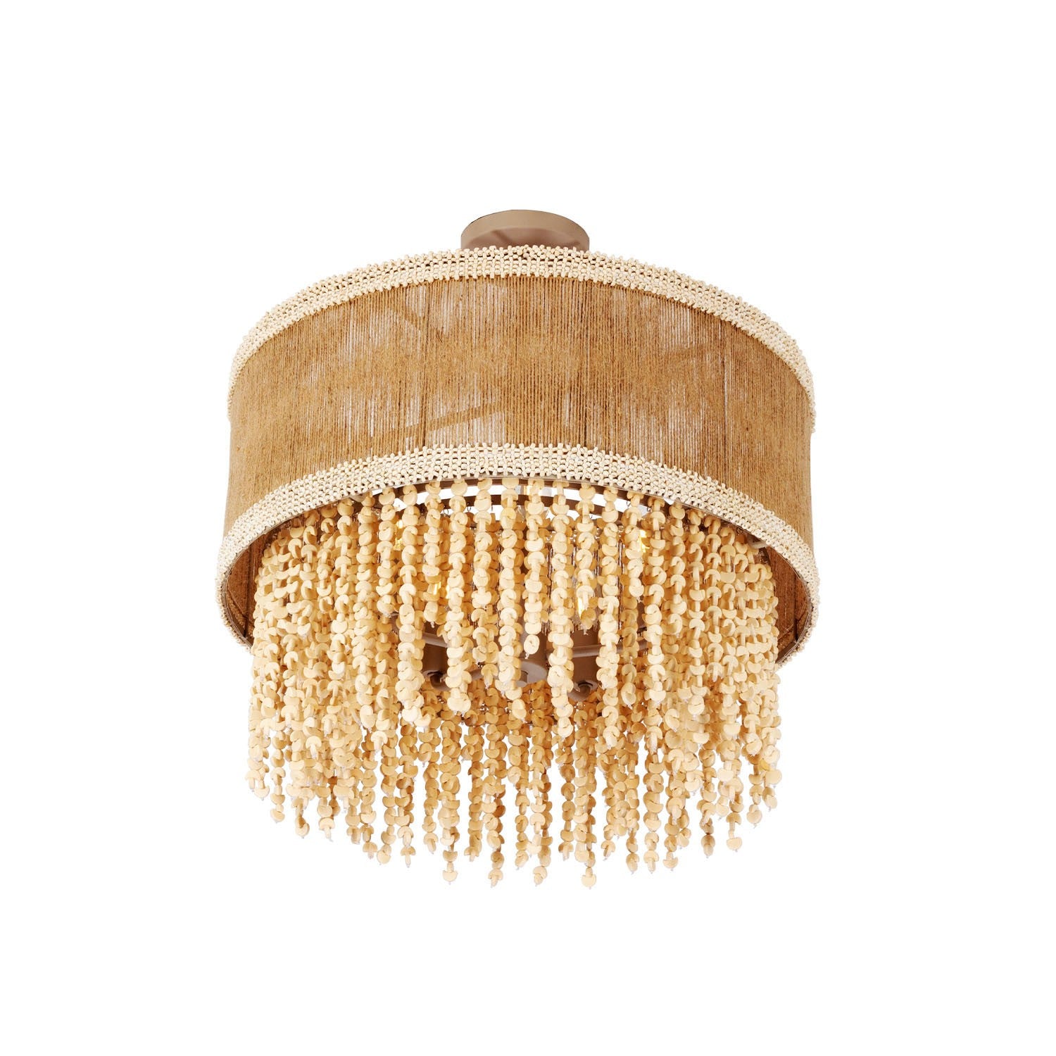 Kalco - 524845JT - Five Light Semi Flush Mount - NATURALE - Jute