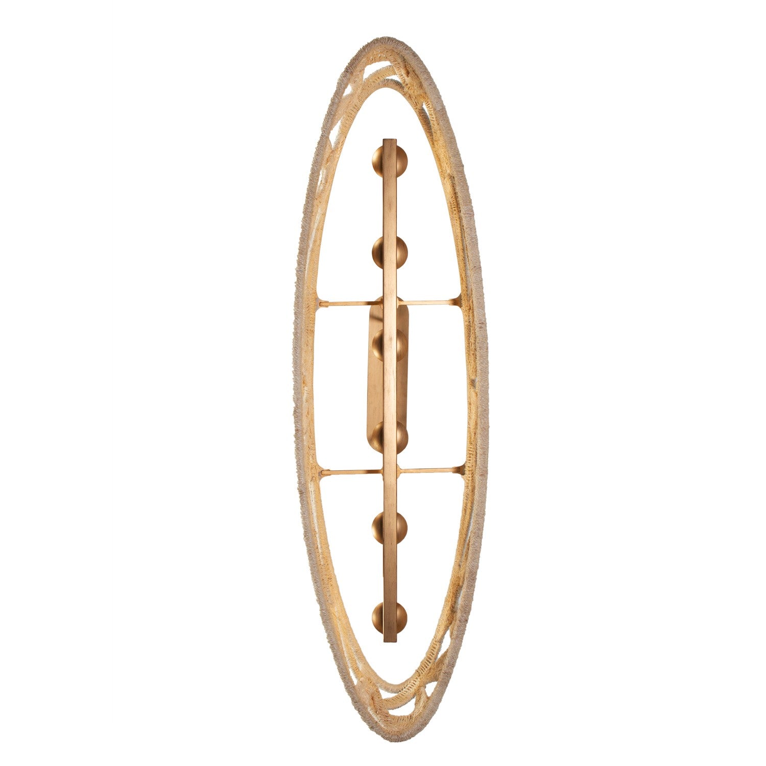 Kalco - 525761MGW - Six Light Island Pendant - SOGA - Modern Gold And White