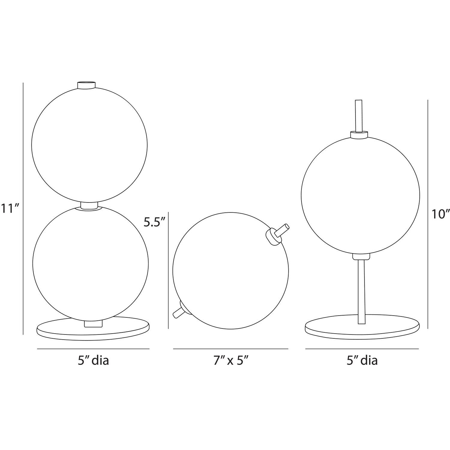 Arteriors - ASC33 - Sculptures, Set of 3 - Kyros - Ebony