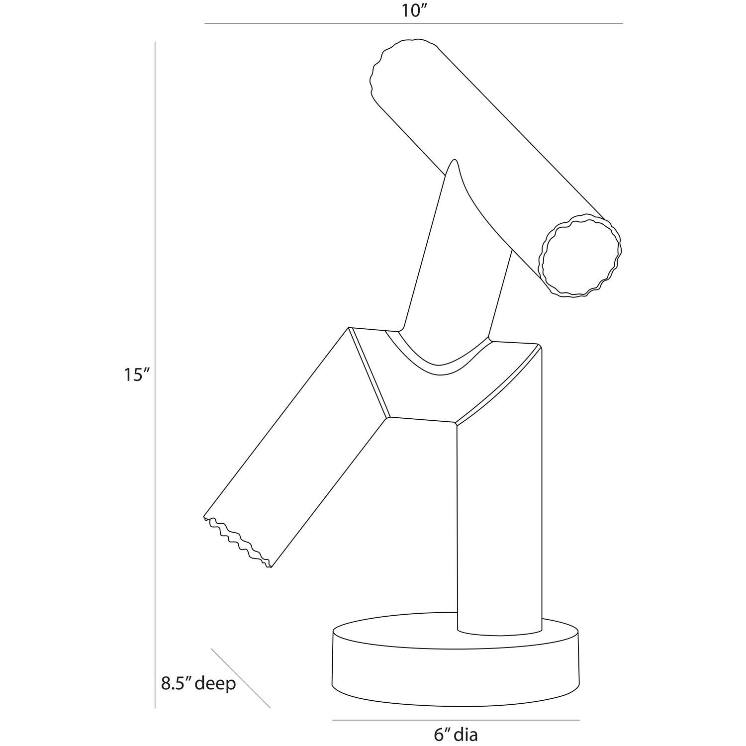 Arteriors - ASI12 - Sculpture - Kouame - Burnt Iron