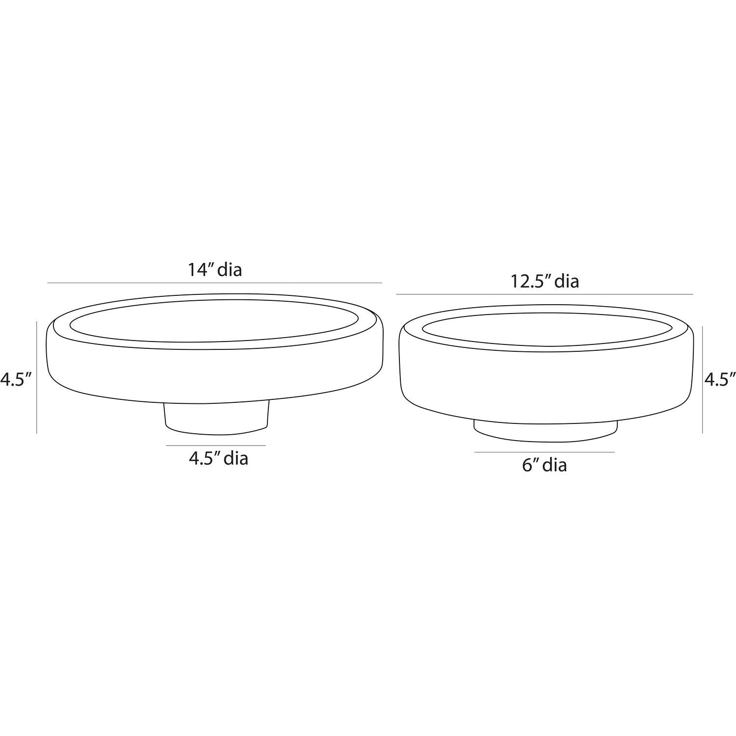 Arteriors - ATE04 - Centerpieces, Set of 2 - Izzy - Thundercloud