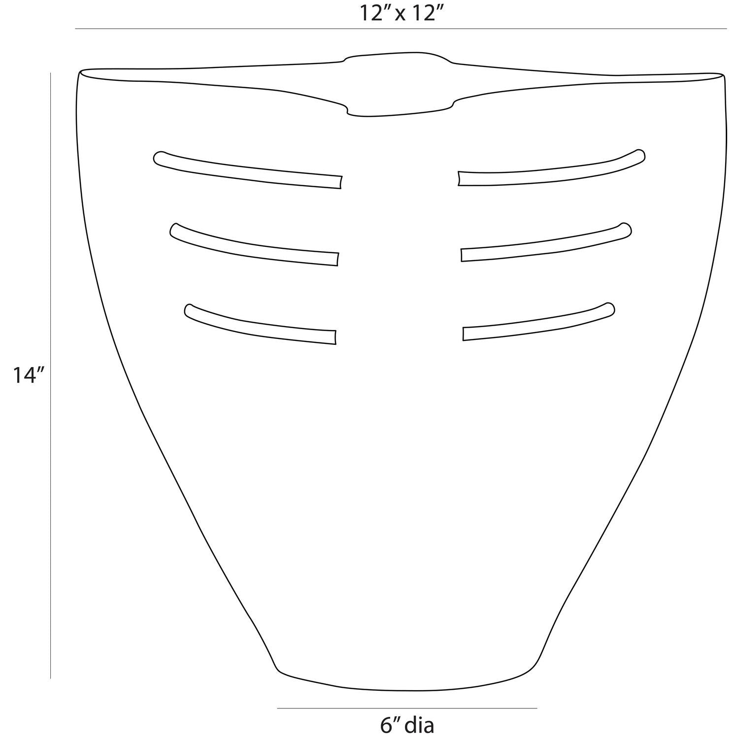 Arteriors - AVI07 - Vase - Jerusha - Blackened