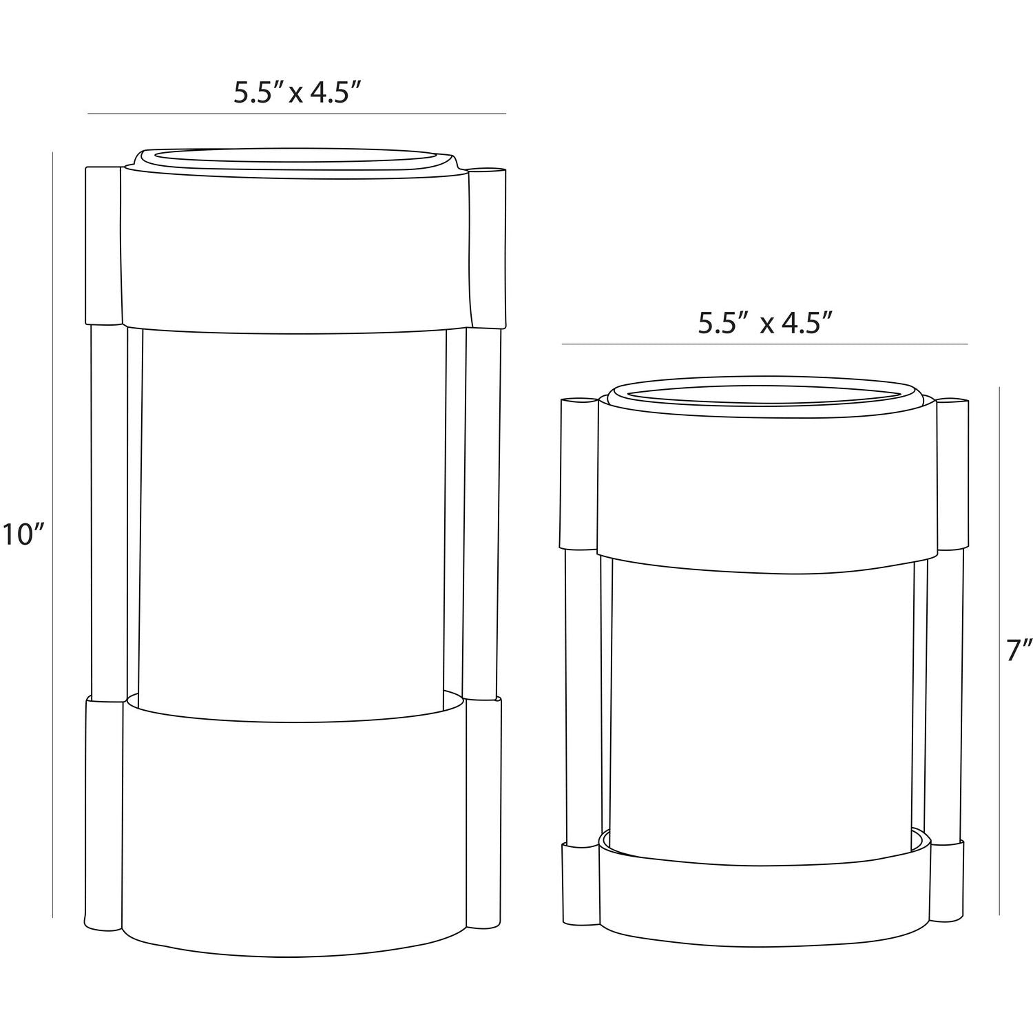 Arteriors - AVI08 - Vases, Set of 2 - Joseph - Brown