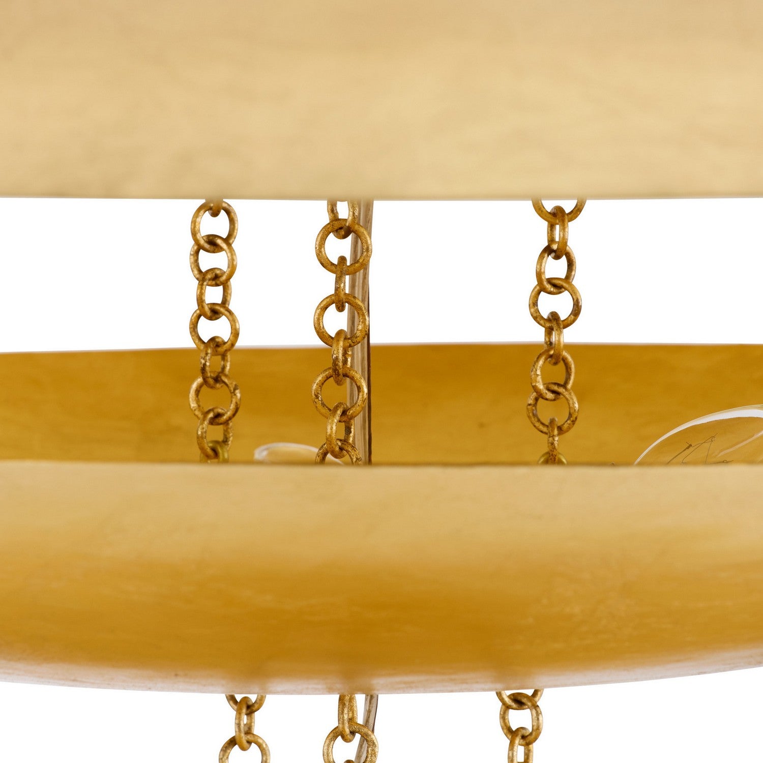 Arteriors - DLI07 - Six Light Chandelier - Florko - Gold Leaf